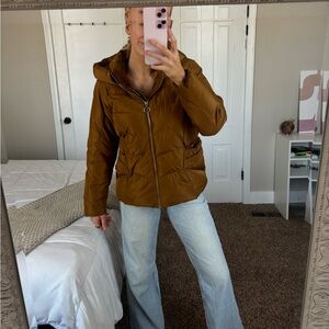 Marc New York Hooded Puffer Jacket - Brown